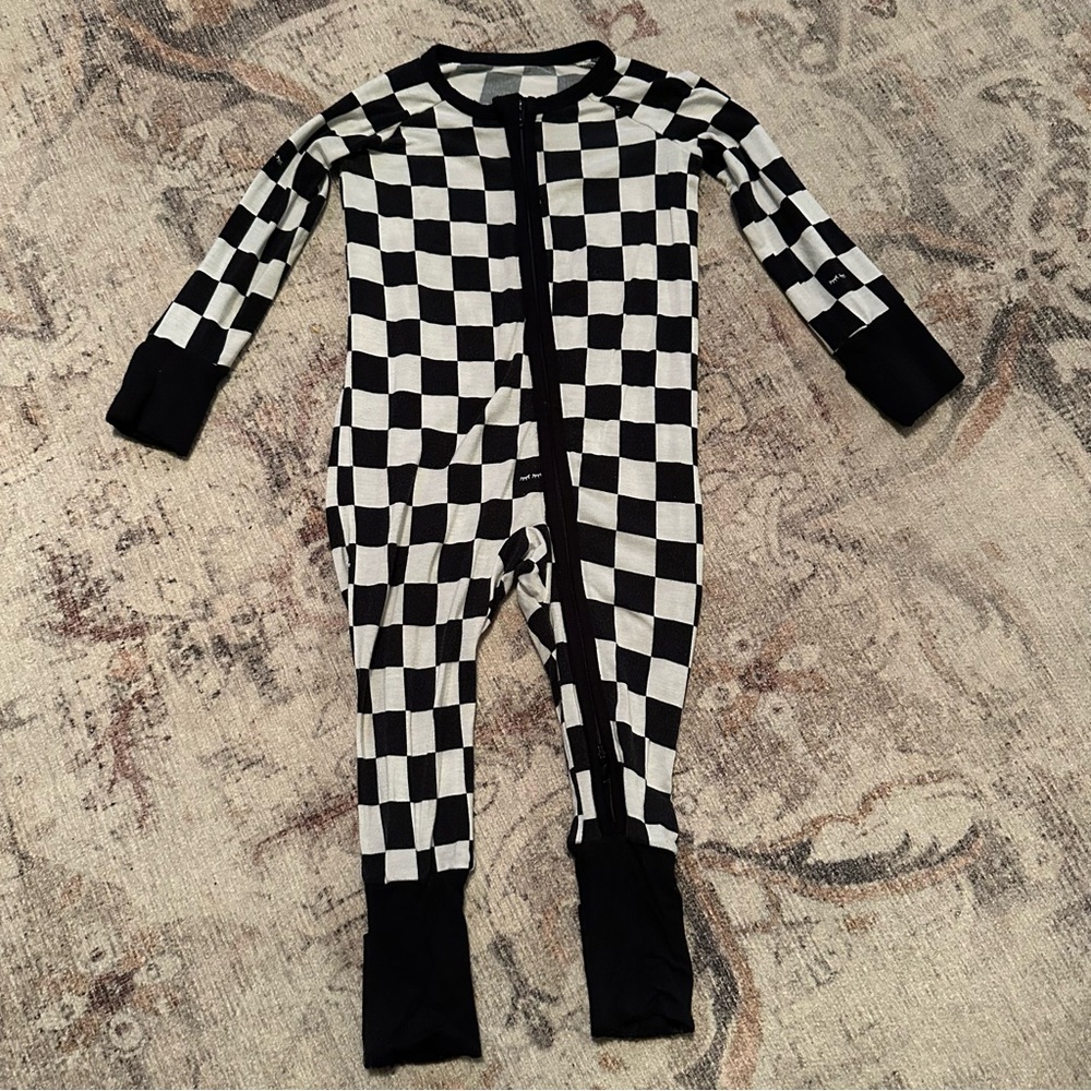 Little Sleepies Monochrome Checks